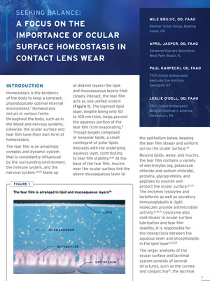 Seeking Balance: A Focus on the Importance of Ocular Surface Homeostasis in Contact Lens Wear